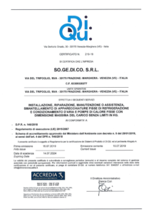 certificazione F-GAS